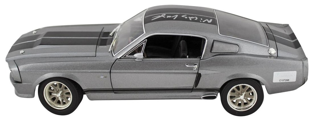 Nicholas Cage Gone in 60 Seconds Signed 1967 Mustang Eleanor Die Cast Car BAS - 6
