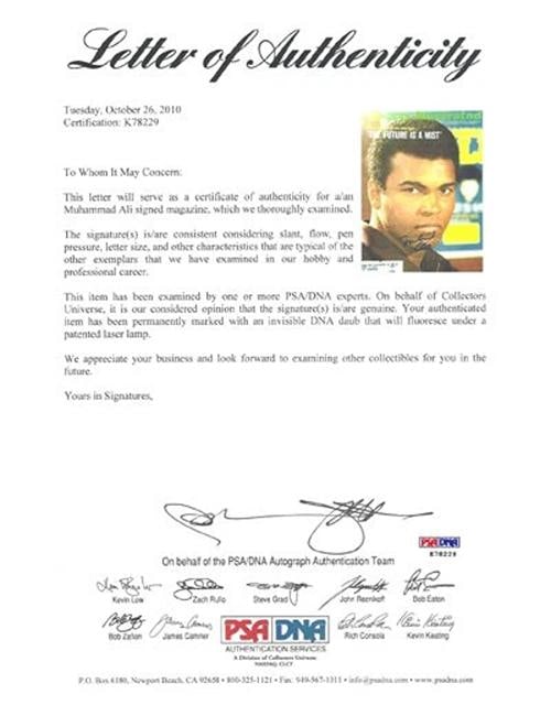 Muhammad Ali Signed Sports Illustrated Magazine PSA/DNA - 4