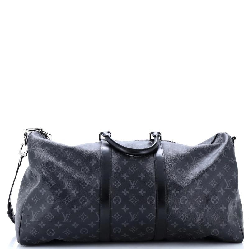 Louis Vuitton Keepall Bandouliere Bag Monogram Eclipse Canvas 55 (1 of 7)