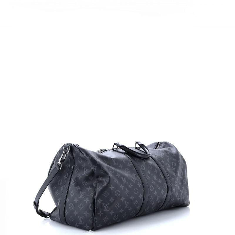 Louis Vuitton Keepall Bandouliere Bag Monogram Eclipse Canvas 55 - 2