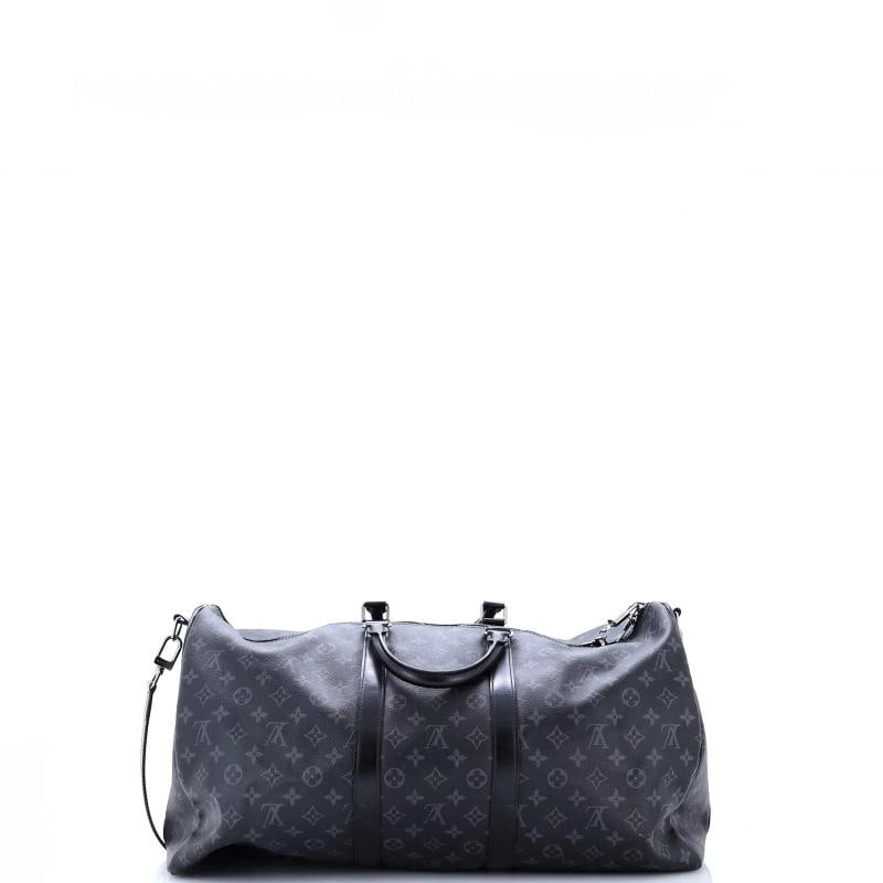 Louis Vuitton Keepall Bandouliere Bag Monogram Eclipse Canvas 55 - 3