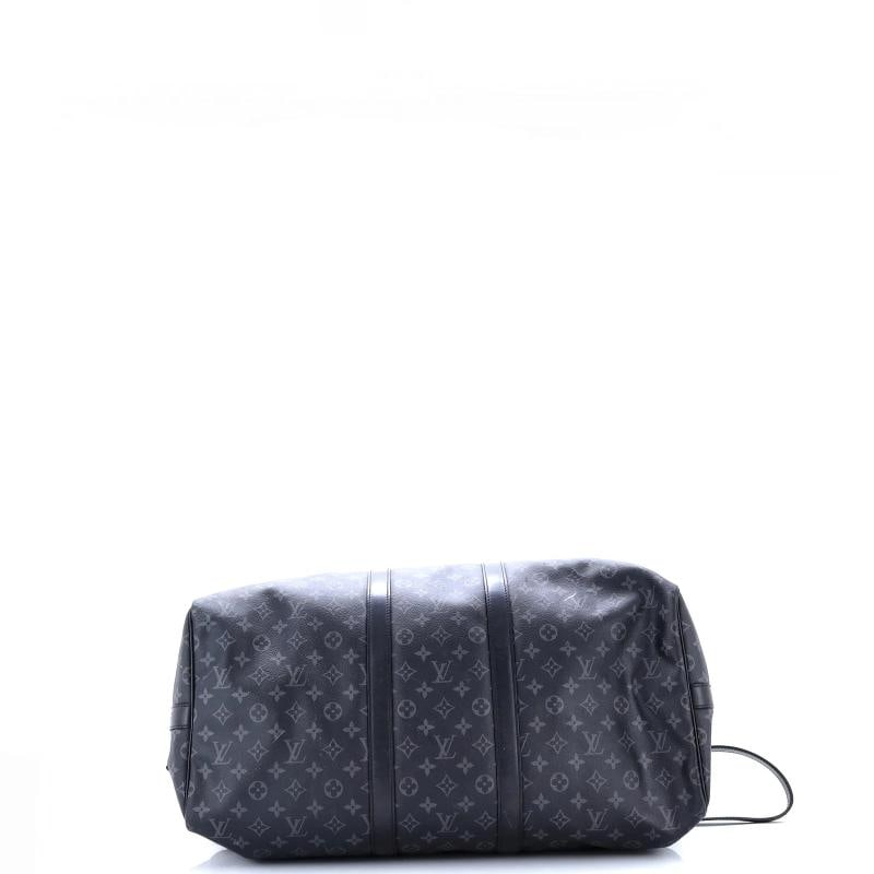 Louis Vuitton Keepall Bandouliere Bag Monogram Eclipse Canvas 55 - 4