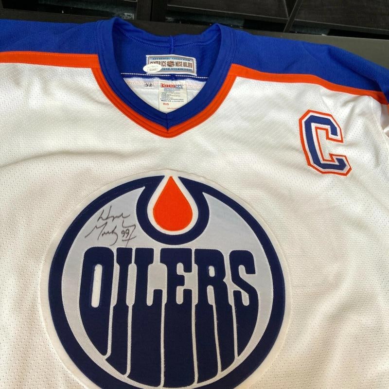 Wayne Gretzky Signed Authentic Edmonton Oilers Game Model Jersey JSA COA - 2