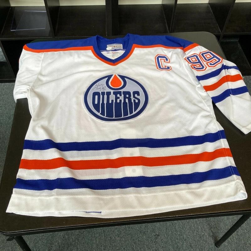 Wayne Gretzky Signed Authentic Edmonton Oilers Game Model Jersey JSA COA - 5