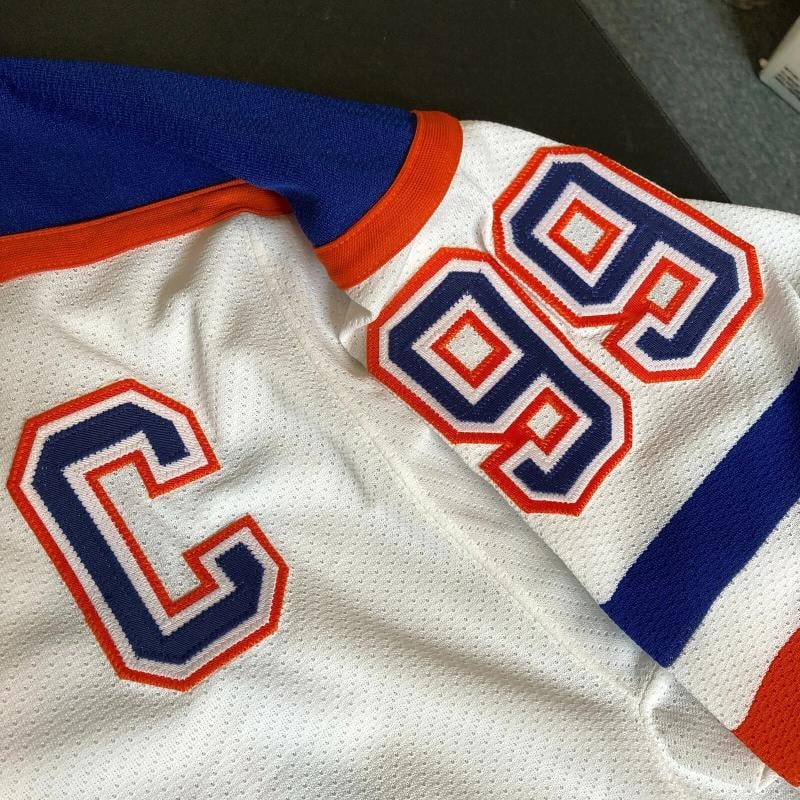 Wayne Gretzky Signed Authentic Edmonton Oilers Game Model Jersey JSA COA - 7