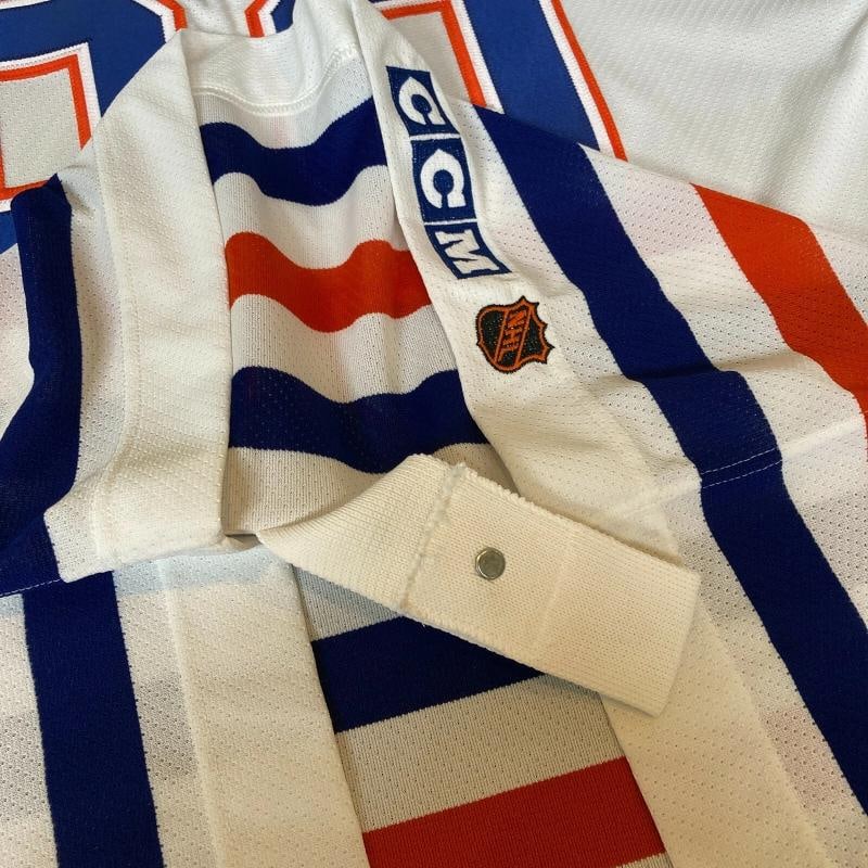 Wayne Gretzky Signed Authentic Edmonton Oilers Game Model Jersey JSA COA - 9