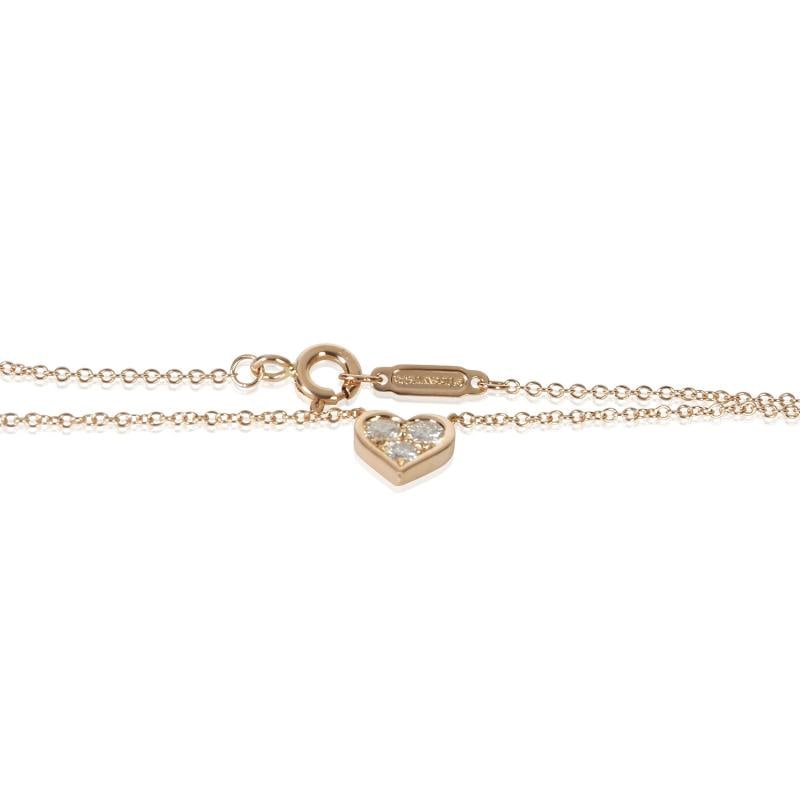 Tiffany & Co. Rose Gold Diamond Heart Pendant - 2