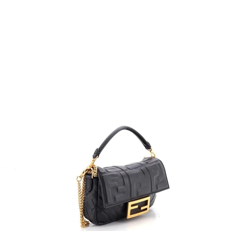 Fendi Baguette NM Bag Zucca Embossed Leather Mini - 2