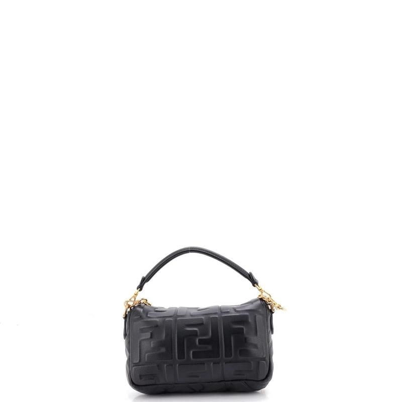 Fendi Baguette NM Bag Zucca Embossed Leather Mini - 3