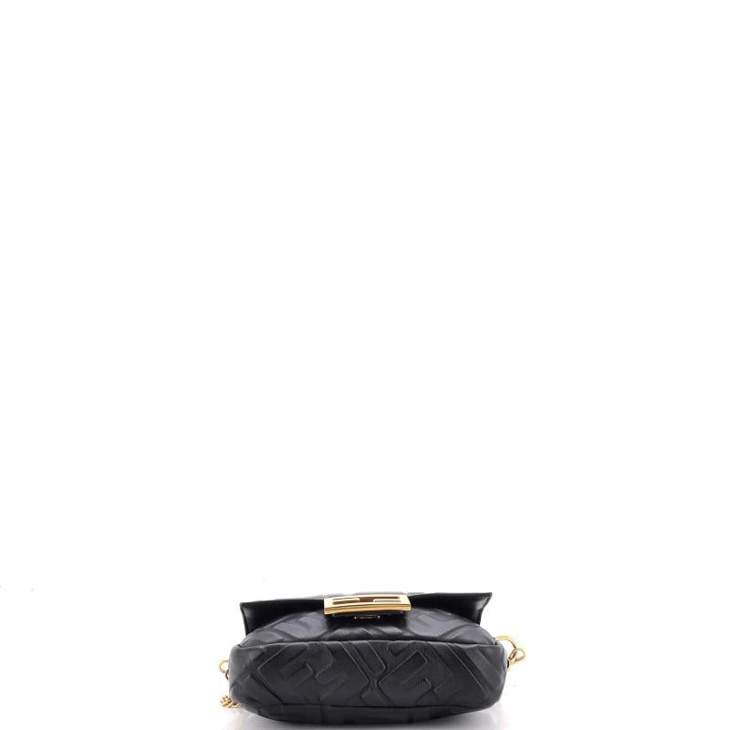 Fendi Baguette NM Bag Zucca Embossed Leather Mini - 4