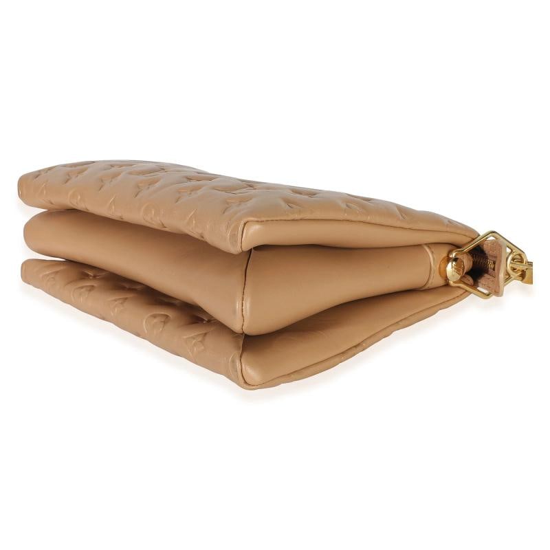 Louis Vuitton Camel Monogram Embossed Lambskin Coussin PM - 7