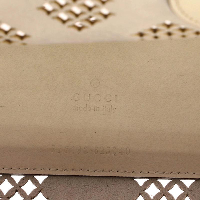 Gucci Convertible Tote GG Debossed Laser Cut Leather Small - 7