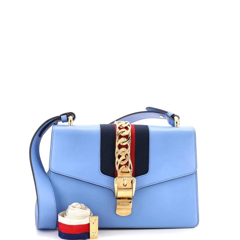 Gucci Sylvie Shoulder Bag Leather Small: Accessories: Dust Bag, Extra Strap, With Strap Measurements: Handle Drop 13", Height 7", Width 10", Depth 3", Strap Drop 14". Condition: Pre-owned - Good,Brand: Gucci,Exterior Material: Leather,Style: