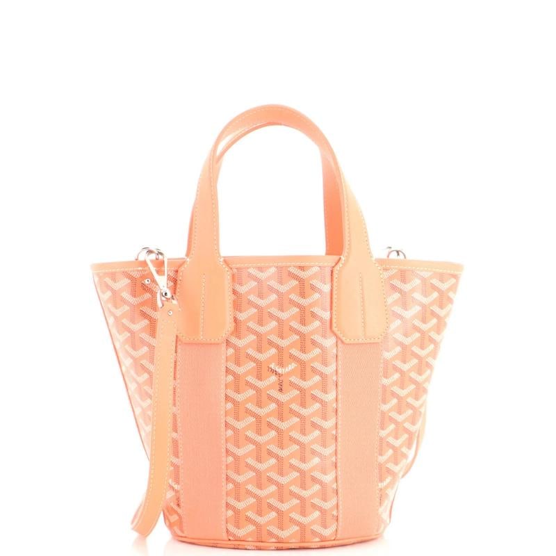 Goyard Belharra Tote Coated Canvas PM: Accessories: Dust Bag, With Strap Measurements: Height 9", Width 7", Depth 5". Condition: Pre-owned - Excellent,Brand: Goyard,Exterior Material: Canvas Coated,Style: Totes,Exterior Color: Orange,Depar