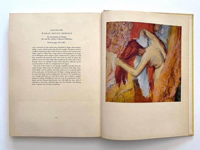 EDGAR DEGAS RARE 1951 1ST EDTN LITHOGRAPH PRINT HARDCOVER IMPRESSIONIST ART BOOK - 10