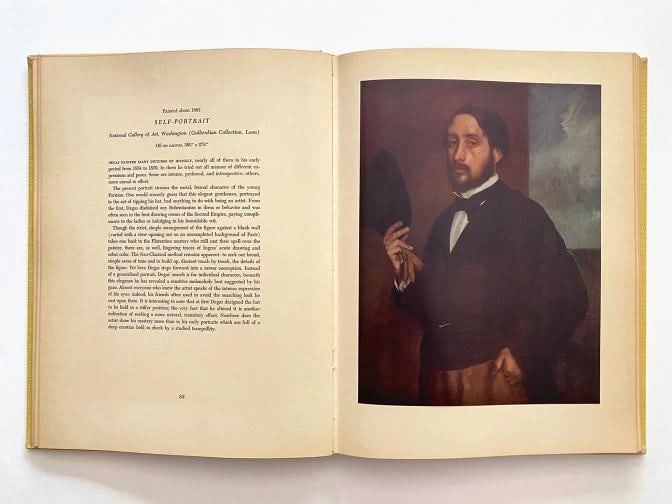 EDGAR DEGAS RARE 1951 1ST EDTN LITHOGRAPH PRINT HARDCOVER IMPRESSIONIST ART BOOK - 12