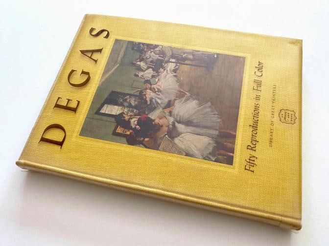 EDGAR DEGAS RARE 1951 1ST EDTN LITHOGRAPH PRINT HARDCOVER IMPRESSIONIST ART BOOK - 2
