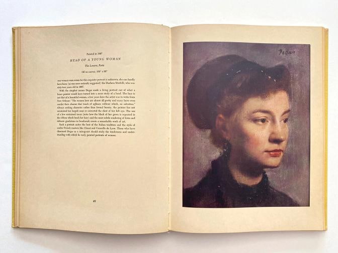 EDGAR DEGAS RARE 1951 1ST EDTN LITHOGRAPH PRINT HARDCOVER IMPRESSIONIST ART BOOK - 6