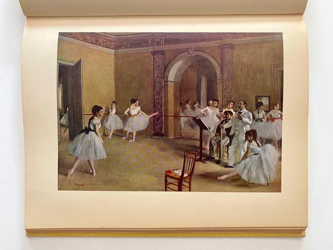 EDGAR DEGAS RARE 1951 1ST EDTN LITHOGRAPH PRINT HARDCOVER IMPRESSIONIST ART BOOK - 7