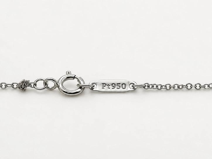 Tiffany & Co. Diamond Heart Pendant Necklace Platinum 16' - 10