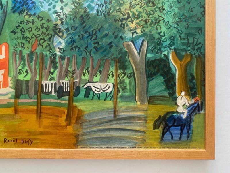 RAOUL DUFY RARE 1964 MOURLOT LITHOGRAPH PRINT FRAMED 1930~(40 3/4" W X 25 5/8" H X 1 1/4" D) - 11