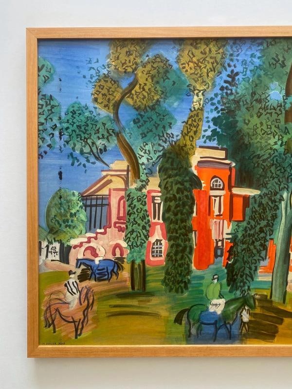 RAOUL DUFY RARE 1964 MOURLOT LITHOGRAPH PRINT FRAMED 1930~(40 3/4" W X 25 5/8" H X 1 1/4" D) - 2