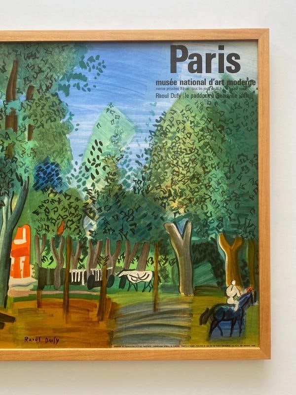 RAOUL DUFY RARE 1964 MOURLOT LITHOGRAPH PRINT FRAMED 1930~(40 3/4" W X 25 5/8" H X 1 1/4" D) - 3