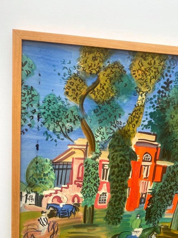 RAOUL DUFY RARE 1964 MOURLOT LITHOGRAPH PRINT FRAMED 1930~(40 3/4" W X 25 5/8" H X 1 1/4" D) - 4