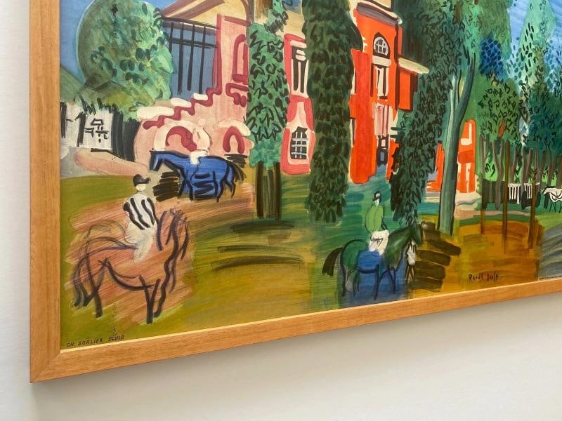 RAOUL DUFY RARE 1964 MOURLOT LITHOGRAPH PRINT FRAMED 1930~(40 3/4" W X 25 5/8" H X 1 1/4" D) - 7
