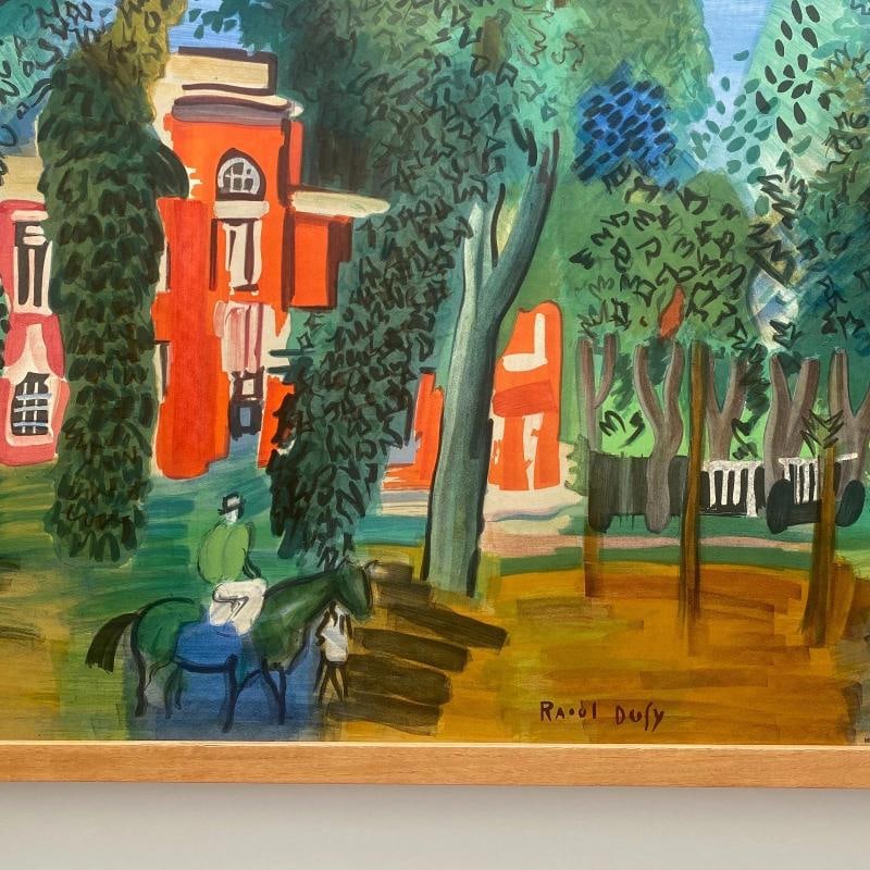 RAOUL DUFY RARE 1964 MOURLOT LITHOGRAPH PRINT FRAMED 1930~(40 3/4" W X 25 5/8" H X 1 1/4" D) - 8