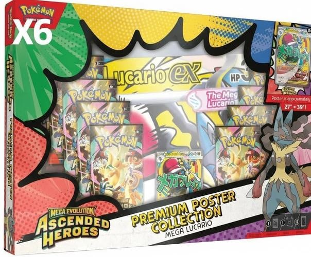 Pokemon Mega Evolution Ascended Heroes Premium Poster Collection Case 6 Sealed (1 of 1)