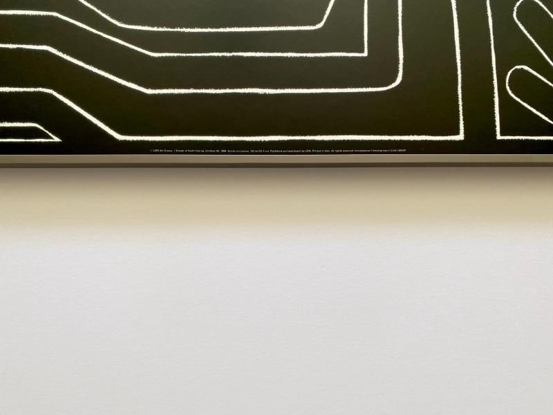 KEITH HARING ESTATE RARE 1999 LITHO PRINT FRAMED LARGE POP ART POSTER "#8" 1988 - 7