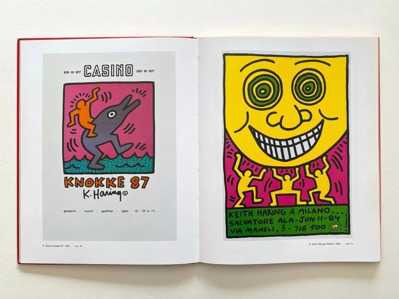 KEITH HARING RARE 1ST EDITION POSTERS CATALOGUE RAISONNE HARDCOVER POP ART BOOK - 4