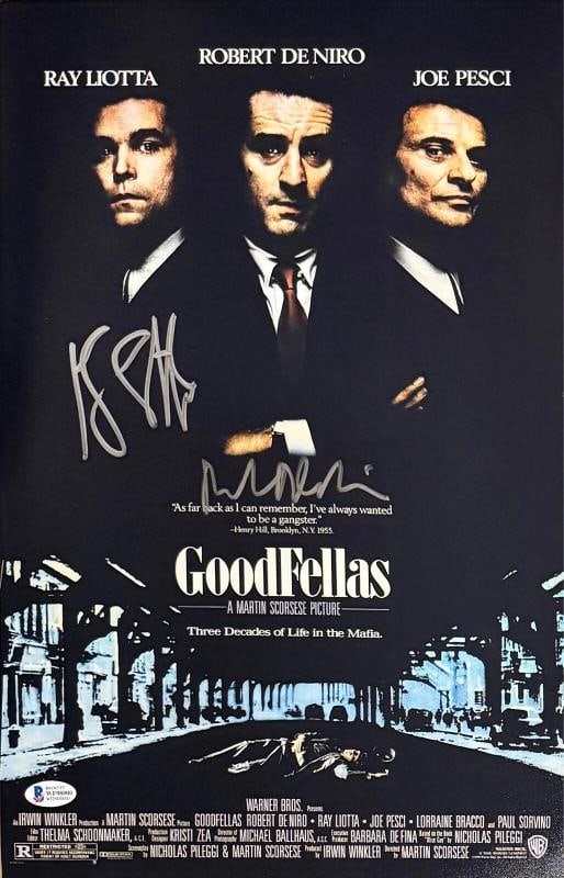 Ray Liotta Robert De Niro Signed 11x17 Goodfellas Poster Photo Beckett Witnessed (1 of 6)