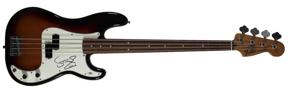 Sting The Police Signed Fender Precision Base Guitar (PSA) - 2