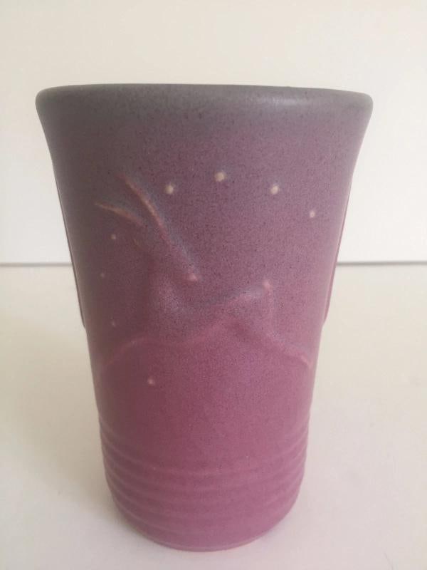 VINTAGE ART DECO 1930'S NILOAK RARE OZARK DAWN MATTE ART POTTERY COLLECTION OF 4 - 6