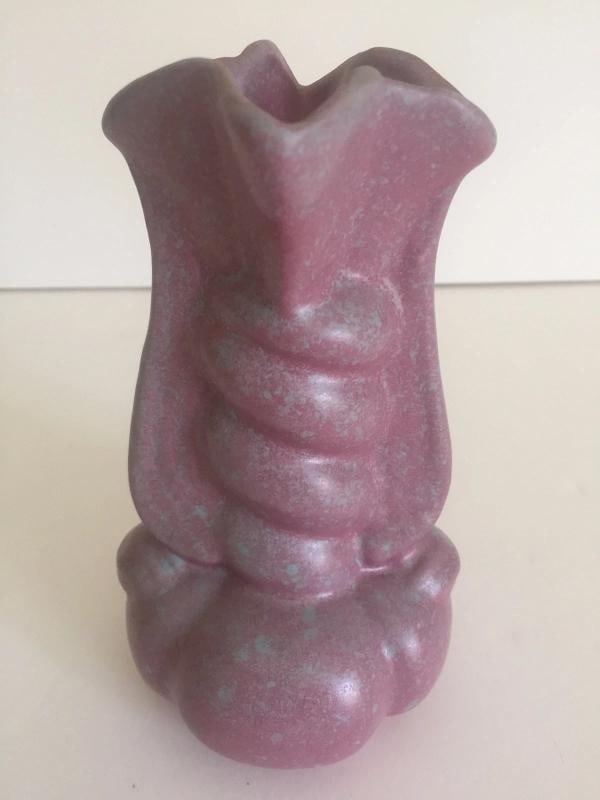 VINTAGE ART DECO 1930'S NILOAK RARE OZARK DAWN MATTE ART POTTERY COLLECTION OF 4 - 7