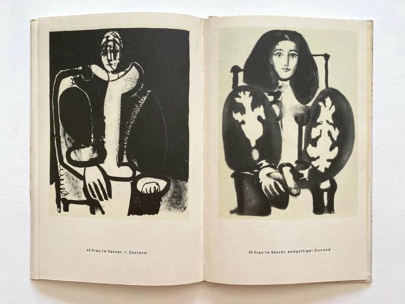 PABLO PICASSO RARE VTG 1954 1ST EDITION MODERNIST FINE ART LITHOGRAPH PRINT BOOK - 11