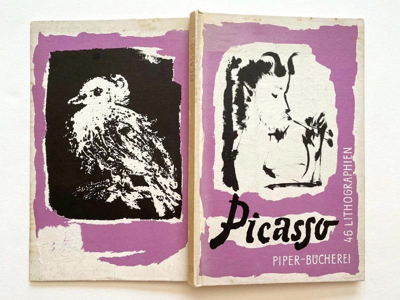 PABLO PICASSO RARE VTG 1954 1ST EDITION MODERNIST FINE ART LITHOGRAPH PRINT BOOK - 12