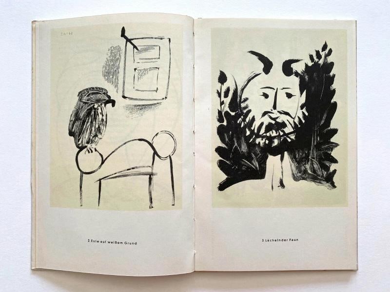 PABLO PICASSO RARE VTG 1954 1ST EDITION MODERNIST FINE ART LITHOGRAPH PRINT BOOK - 2