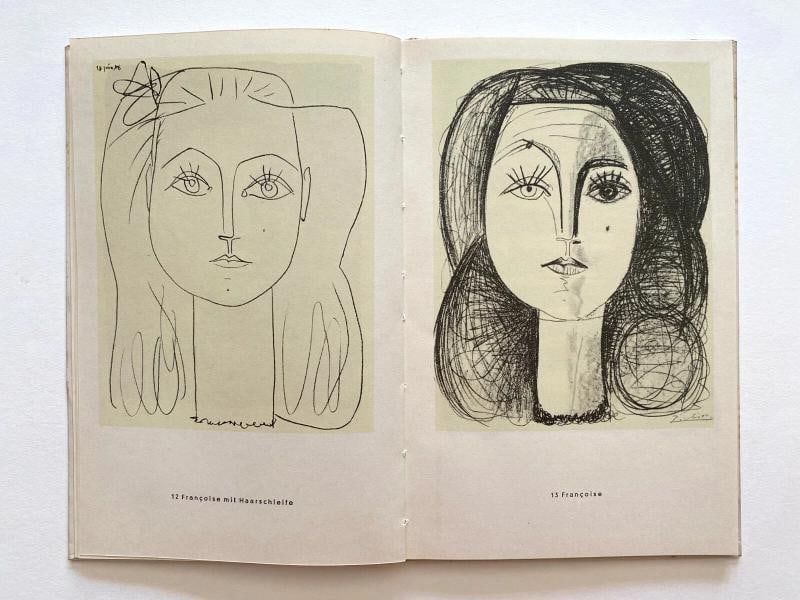 PABLO PICASSO RARE VTG 1954 1ST EDITION MODERNIST FINE ART LITHOGRAPH PRINT BOOK - 6