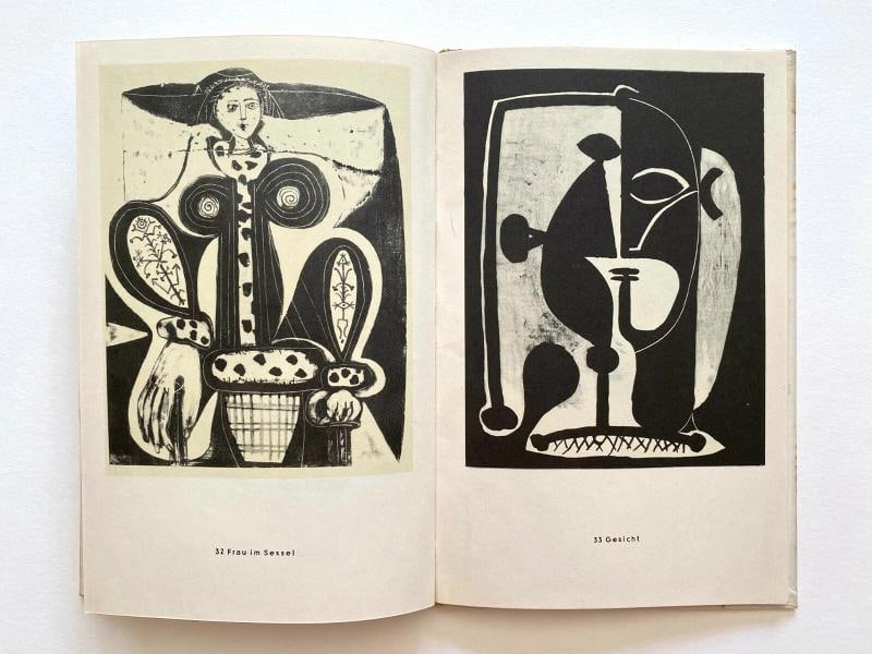 PABLO PICASSO RARE VTG 1954 1ST EDITION MODERNIST FINE ART LITHOGRAPH PRINT BOOK - 9