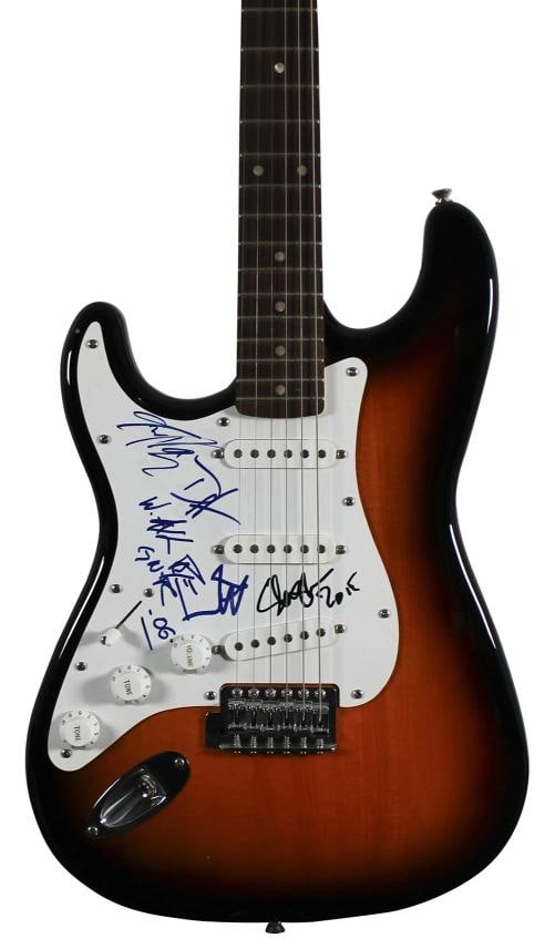 Guns N' Roses: Axl Rose, Slash, Izzy Stradlin, Steven Adler & Duff McKagan Signed Fender Squier G... (1 of 6)