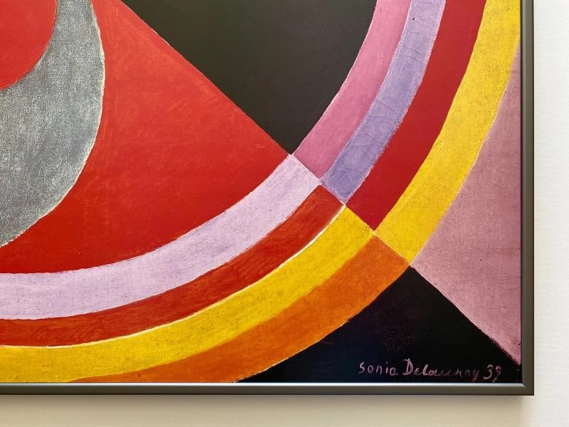 SONIA DELAUNAY RARE 1990 LITHOGRAPH PRINT FRAMED XL POSTER 1939 - 12