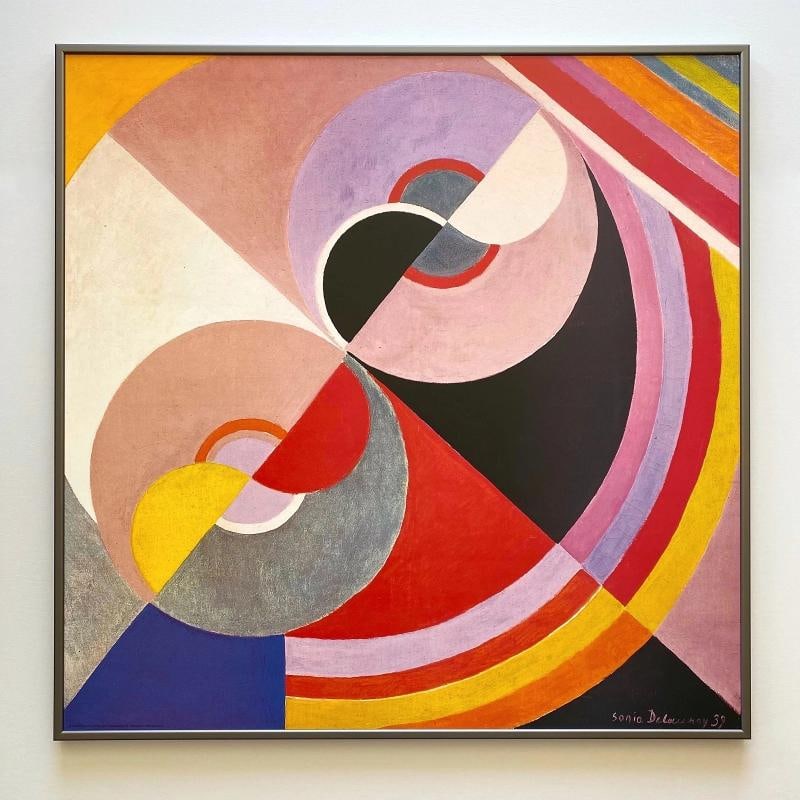 SONIA DELAUNAY RARE 1990 LITHOGRAPH PRINT FRAMED XL POSTER 1939 (1 of 12)