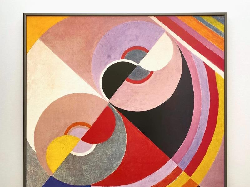 SONIA DELAUNAY RARE 1990 LITHOGRAPH PRINT FRAMED XL POSTER 1939 - 2