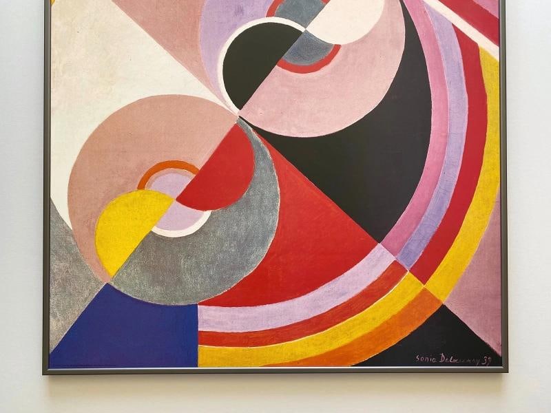 SONIA DELAUNAY RARE 1990 LITHOGRAPH PRINT FRAMED XL POSTER 1939 - 3