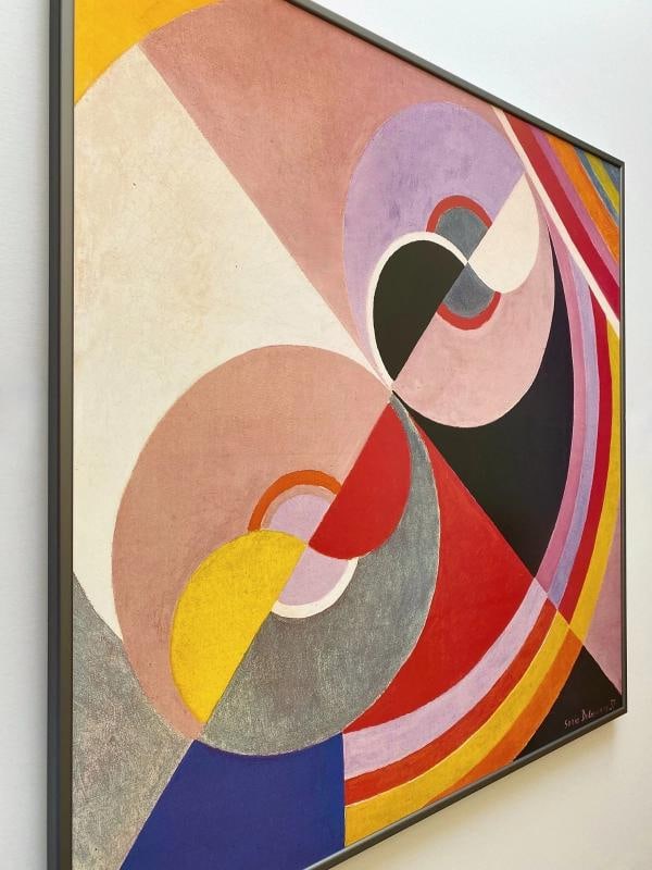 SONIA DELAUNAY RARE 1990 LITHOGRAPH PRINT FRAMED XL POSTER 1939 - 6