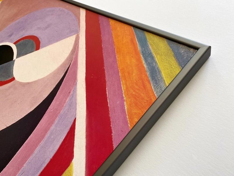 SONIA DELAUNAY RARE 1990 LITHOGRAPH PRINT FRAMED XL POSTER 1939 - 9