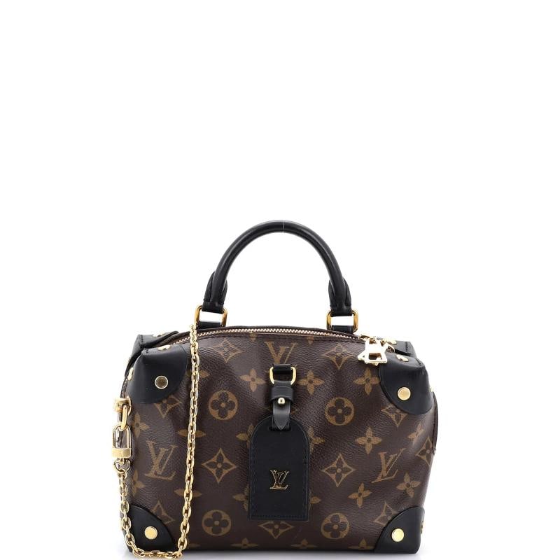 Louis Vuitton Petite Malle Souple Handbag Monogram Canvas with Leather (1 of 8)